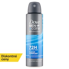 Dove Men Advanced Clean Comfort Antiperspirant sprej 150 ml