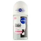 Nivea Black & White Invisible Clear Guľôčkový antiperspirant 50 ml