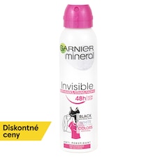 GARNIER MINERAL QUICK DRY Invisible BLACK WHITE COLORS 48 h FLORAL TOUCH, antiperspirant v spreji