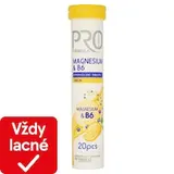 Pro Formula Šumivé tablety s magnéziom a vitamínom B6 s príchuťou citróna 20 tabliet 80 g