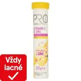 Pro Formula Šumivé tablety s vitamínom C a zinkom s príchuťou citróna 20 tabliet 80 g