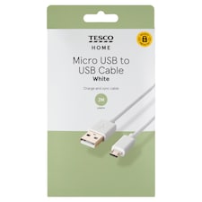 Home White kábel micro USB/USB 1 m