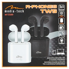 Media-Tech TWS MT3589W bezdrôtové slúchadlá biele