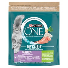 Purina ONE Bifensis Sensitive granule pre mačky morka 750 g