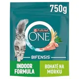 Purina ONE Bifensis Indoor granuly pre mačky morka, obilniny 750 g