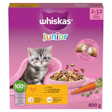 Whiskas Junior S lahodným kuracím 800 g