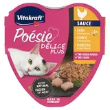 Vitakraft Poésie Délice Plus kurča & lososový olej kompletné krmivo pre dospelé mačky 85 g