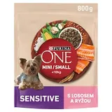 PURINA ONE MINI/SMALL <10kg Sensitive Duo Citlivé trávenie & Citlivá pokožka krmivo s lososom 800 g