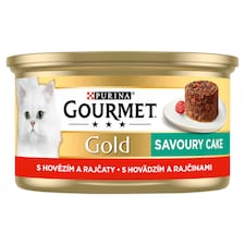 Gourmet Gold Savoury Cake konzerva pre mačky hovädzie 85 g