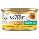 Gourmet Gold Savoury Cake konzerva pre mačky kura 85 g