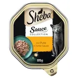 Sheba Sauce Collection kompletné mokré krmivo pre dospelé mačky s morčacím 85 g