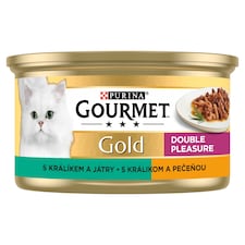 Gourmet Gold konzerva pre mačky králik, pečeň 85 g