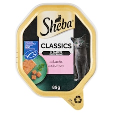 Sheba Classics kompletné mokré krmivo pre dospelé mačky s lososom 85 g
