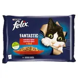 Felix Fantastic kapsičky pre mačky králik, jahňacie v želé 4 x 85 g