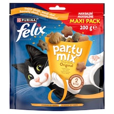 Felix Party Mix maškrty pre mačky Original Mix kura, morka, pečeň 200 g
