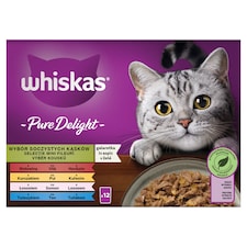 Whiskas Pure Delight 1+ výber kúskov v želé 12 x 85 g (1,02 kg)