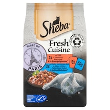 Sheba Fresh Cuisine kompletné mokré krmivo pre dospelé mačky 6 x 50 g (300 g)