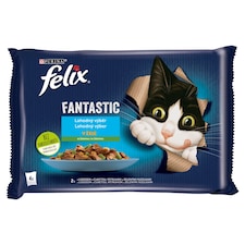 Felix Fantastic kapsičky pre mačky losos, pstruh v želé 4 x 85 g