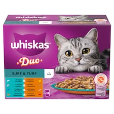 Whiskas Duo Surf & Turf v želé 12 x 85 g (1,02 kg)