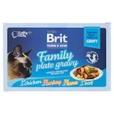 Brit Premium by Nature Kompletné prémiové mokré krmivo pre dospelé mačky 12 x 85 g (1020 g)