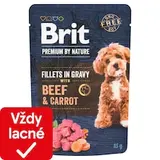 Brit Premium by Nature Beef & Carrot kompletné prémiové mokré krmivo pre dospelých psov 85 g