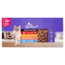Pet Specialist Kompletné krmivo pre dospelé mačky v želé 48 x 100 g (4800 g)