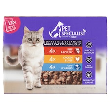 Pet Specialist Kompletné krmivo pre dospelé mačky v želé 12 x 100 g (100 g)