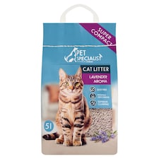 Pet Specialist Bentonit hrudkujúce stelivo pre mačky s vôňou levandule 5 l