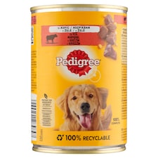 Pedigree S hovädzím v želé kompletné mokré krmivo pre dospelé psy 400 g