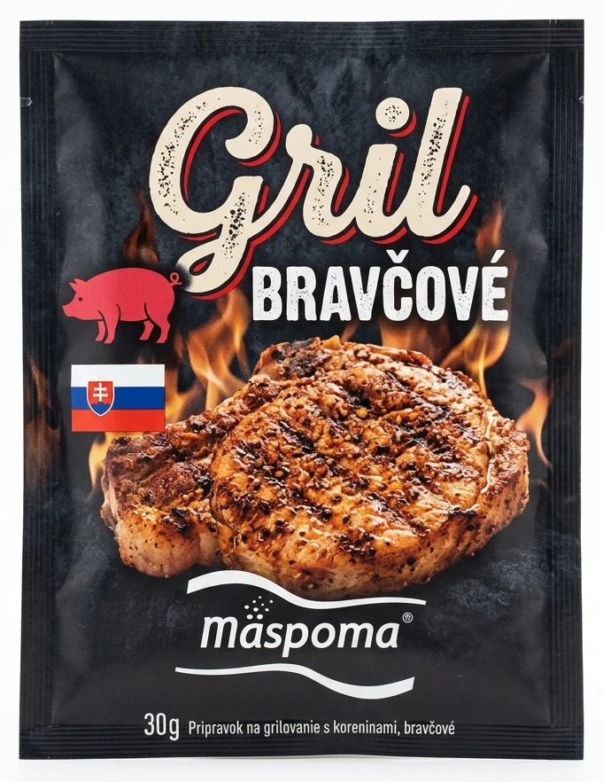 Mäspoma prípravok na grilovanie s koreninami, bravčové