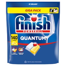 Finish Quantum kapsuly do umývačky riadu - Lemon 140 ks
