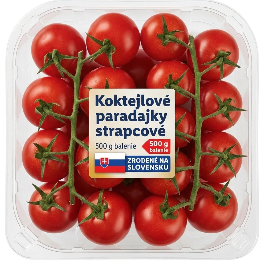 Koktejlové paradajky strapcové