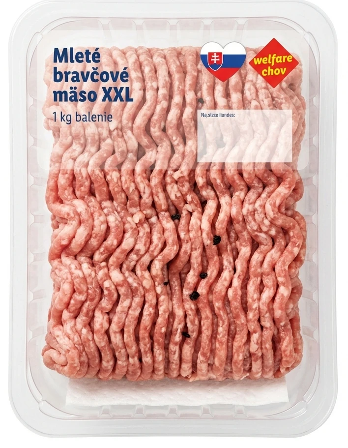 Mleté bravčové mäso XXL
