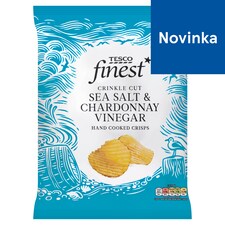 Finest Smažené zemiakové lupienky s príchuťou vínneho octu Chardonnay vrúbkované 150 g