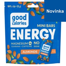 Good Calories Energy ovocno-orieškové tyčinky s guaranou a ženšenom 6 x 17 g (102 g)