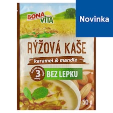 Bona Vita Bezgluténová ryžová kaša karamel & mandle 50 g