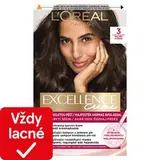 L'Oréal Paris Excellence Creme farba na vlasy 3 tmavá hnedá