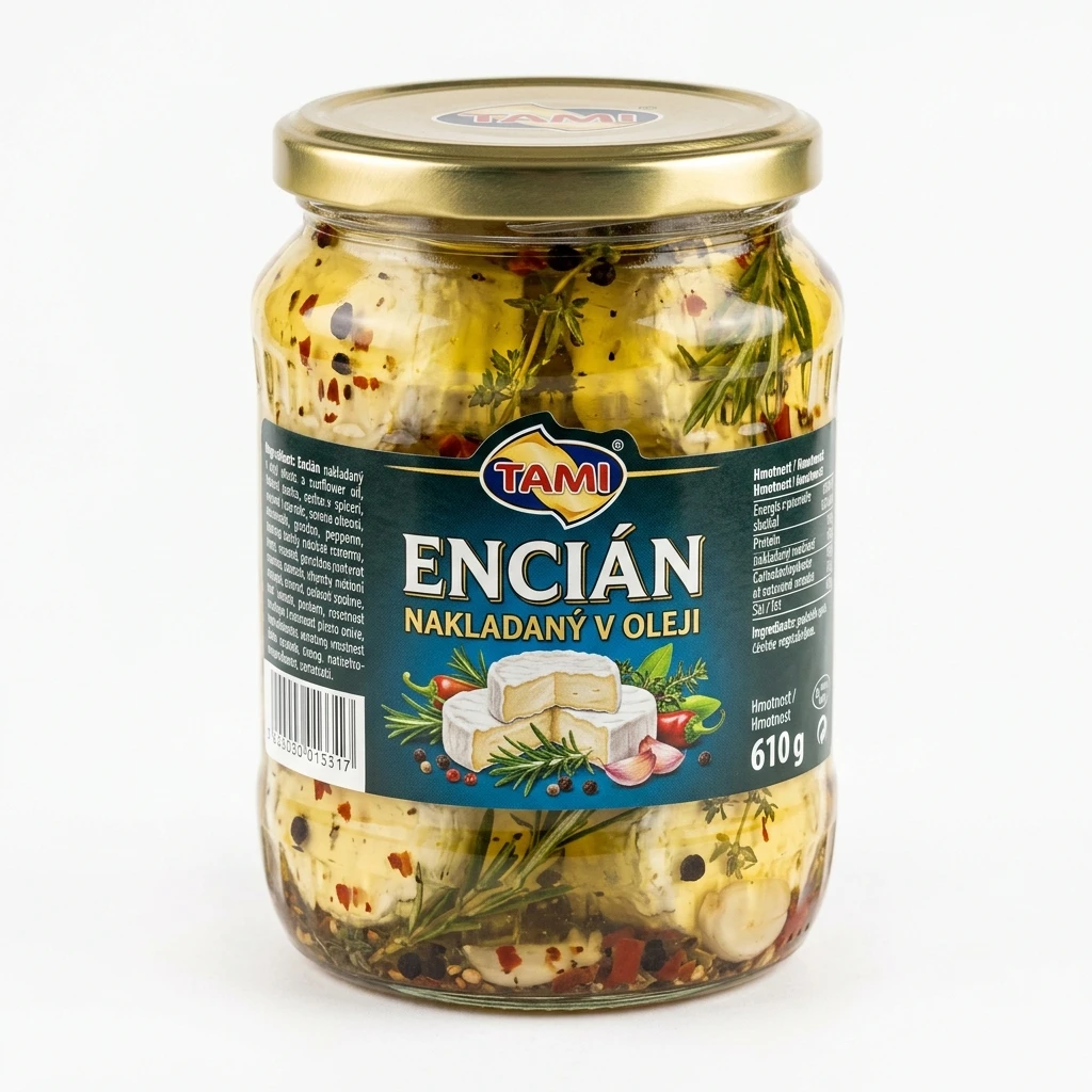 TAMI ENCIÁN NAKLADANÝ V OLEJI 610G