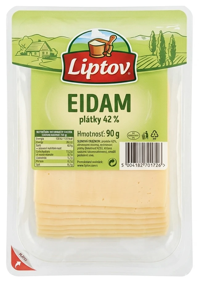 Eidam 42 % alebo Oštiepok 36 %