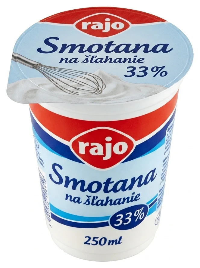 Smotana na šľahanie 33 %