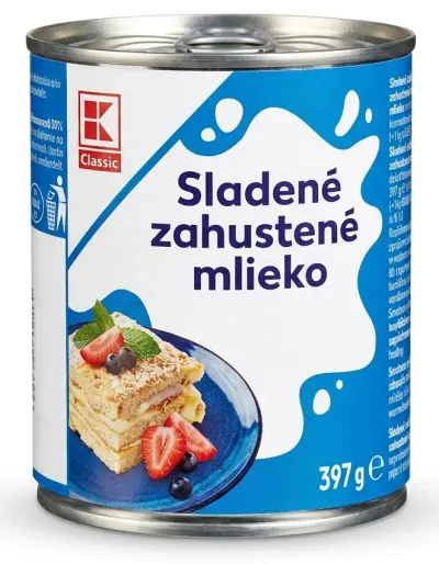 Sladené zahustené mlieko