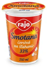 Smotana čerstvá na šľahanie 33%