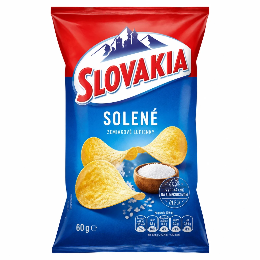 Slovakia solené zemiakové lupienky