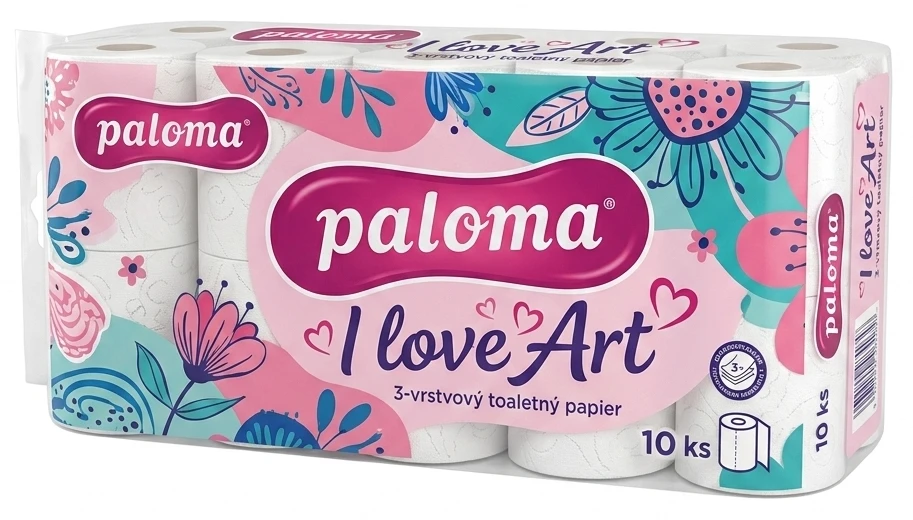 Paloma I love Art 3-vrstvový toaletný papier