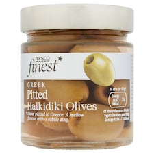Finest Zelené vykôstkované Halkidiki olivy v slanom náleve 210 g