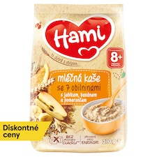 Hami mliečna kaša so 7 obilninami s jablkom, banánom a pomarančom 210 g