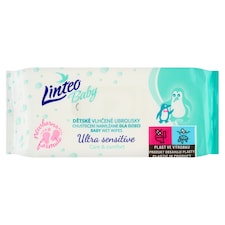 Linteo Baby Ultra Sensitive vlhčené obrúsky 64 ks