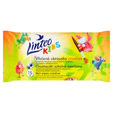 Linteo Kids Creative vlhčené obrúsky 15 ks