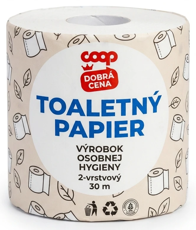 2-vrstvový toaletný papier