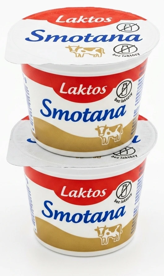 Bezlaktózový smotanový jogurt 2 druhy